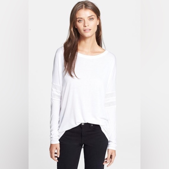 Vince Tops - 🫶🏼🤘🏼✌🏼 Donated 2 Womens Charity Vince Long Sleeve Crewneck White T-Shirt Top M